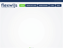 Tablet Screenshot of flexwijs.nl